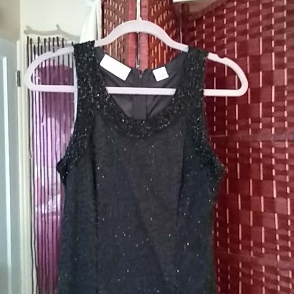 Beaded cocktail dress.
